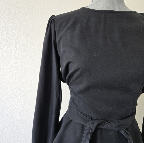 The Drop x Paola Alberdi Cut Out Back Peplum Waist Blouse Top Tencel size Small - Picture 6 of 16